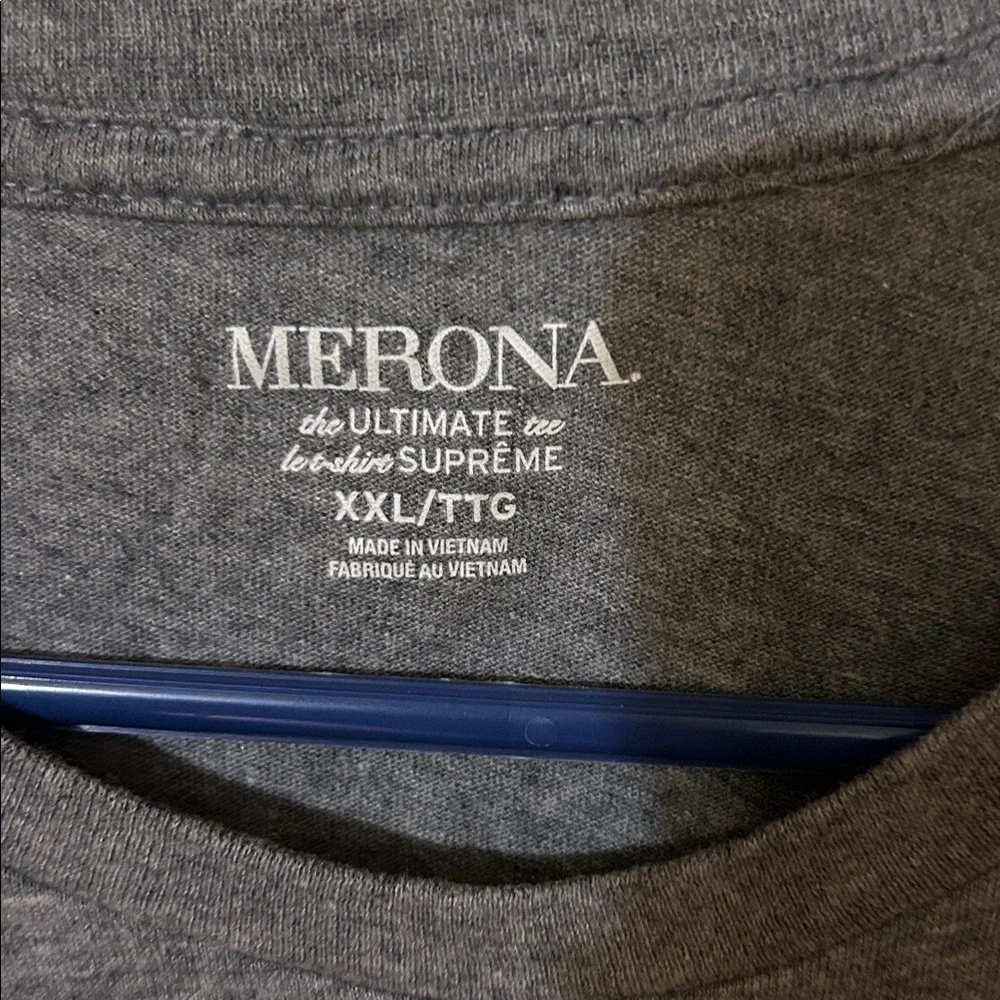 Merona Charcoal Parrot Print Men's Tee XXL NWT